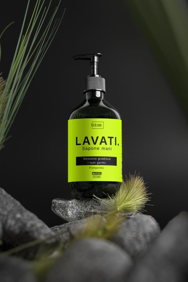 LAVATI. Sapone mani | Nessuno gradisce i tuoi germi - Giallo - immagine 4